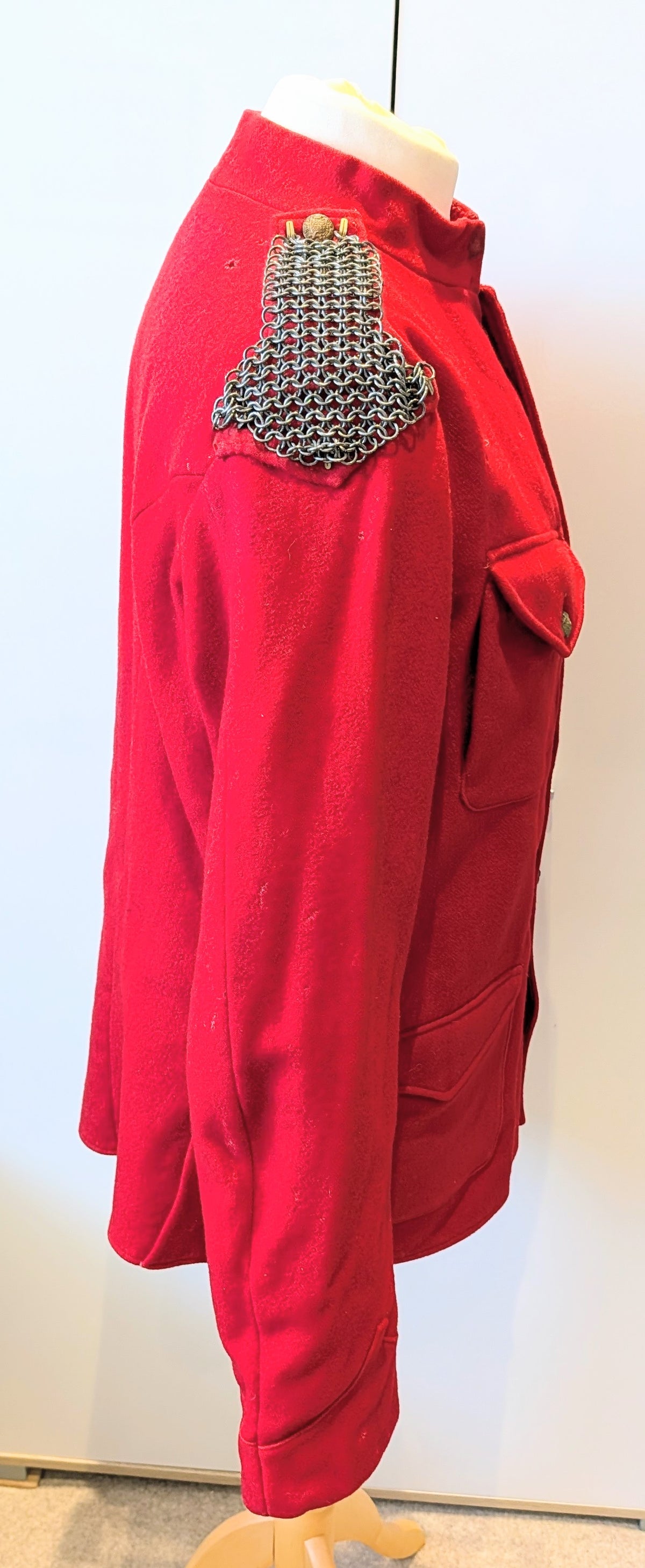 Rare Victorian British Army Cavalry Scarlet Wool Working Jacket