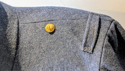 WW2 1940 Dated French Army Infantry Dark Blue Greatcoat Unissued
