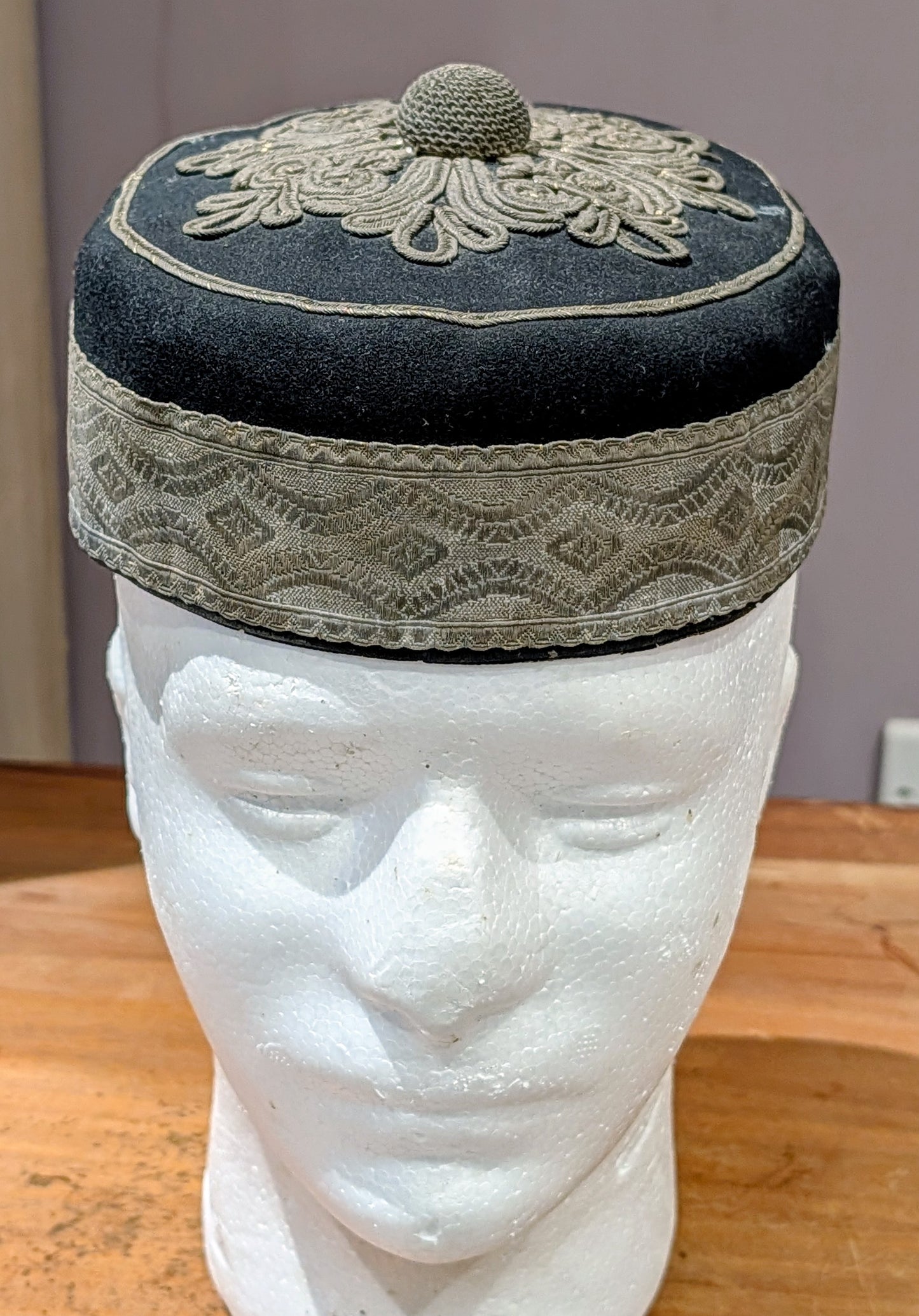 Victorian Lancashire Yeomanry Hussars Pill Box hat With Chinstrap