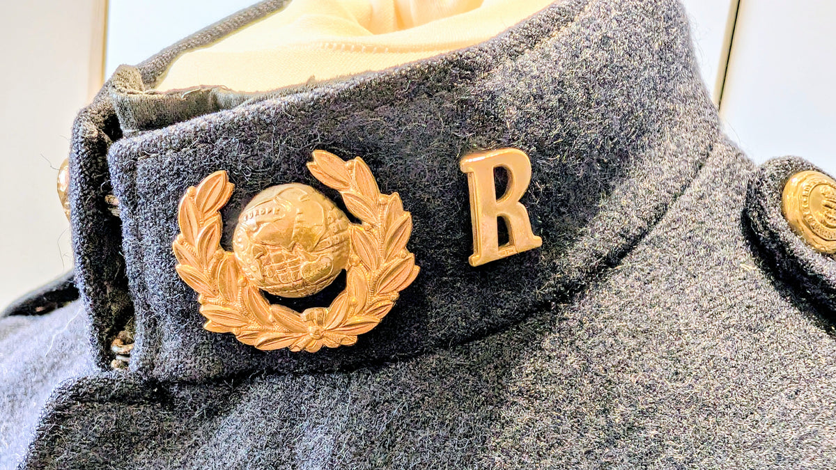 SOLD! WW1 Era British Royal Marines Light Infantry Blue No 1 Jacket with Medal Bar