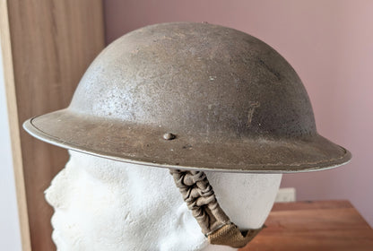 Early WW2 Dunkirk Era British Army Brodie Combat Helmet Dated 1939