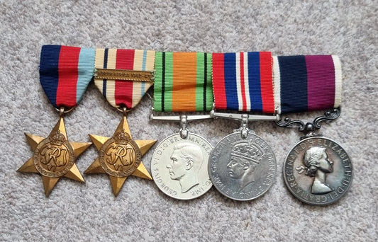 SOLD! WW2 & QEII RAF Long Service & Good Conduct 5 Medal group - Sergeant G H BIRD