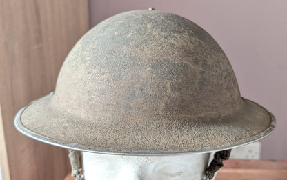 Early WW2 Dunkirk Era British Army Brodie Combat Helmet Dated 1938/9