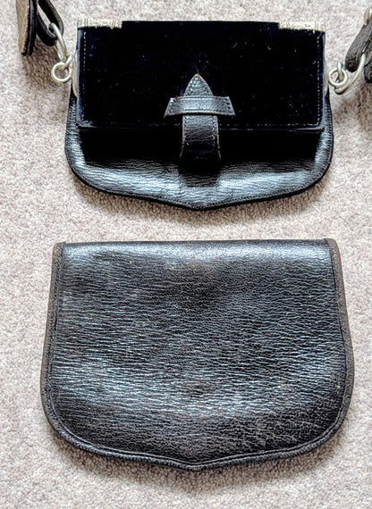 SOLD! Beautiful Edwardian Montgomeryshire Yeomanry CrossBelt & Pouch & Cover - Solid Silver Fittings