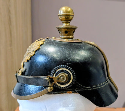 M1897 WW1 German Army Prussian Enlisted Man's Artillery Kugelhelm