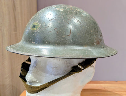 Rare WW2 British ‘Brodie’ Factory Workers Helmet - Sunblem Battery