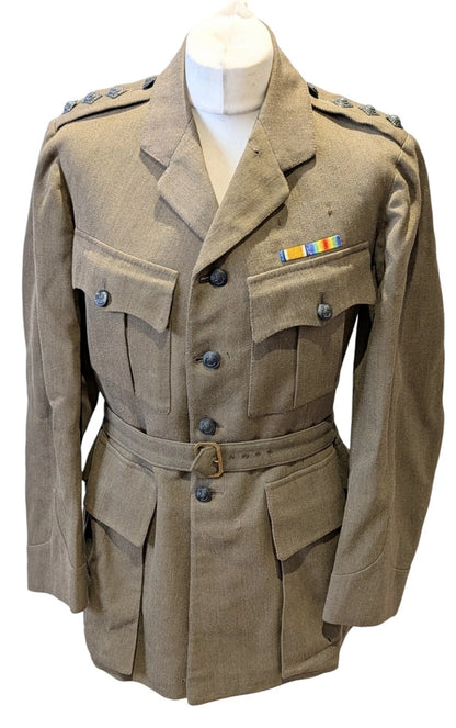 WW1 British Army Captain's Rifle Brigade Uniform Jacket Dated 1918