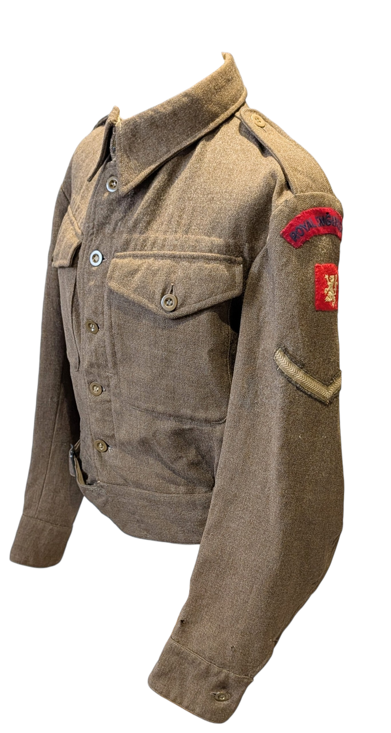 WW2 British Army 1940 Pattern Royal Engineers Scottish Command Battledress Jacket dated 1942