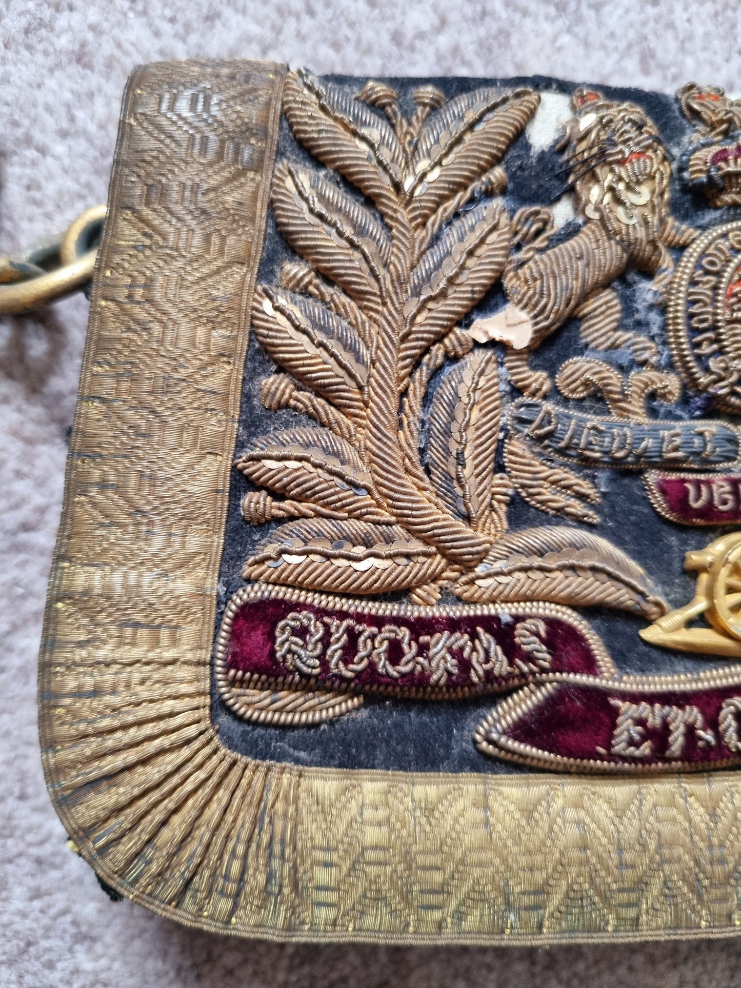Victorian Royal Artillery Officer’s Dress Cartridge Pouch