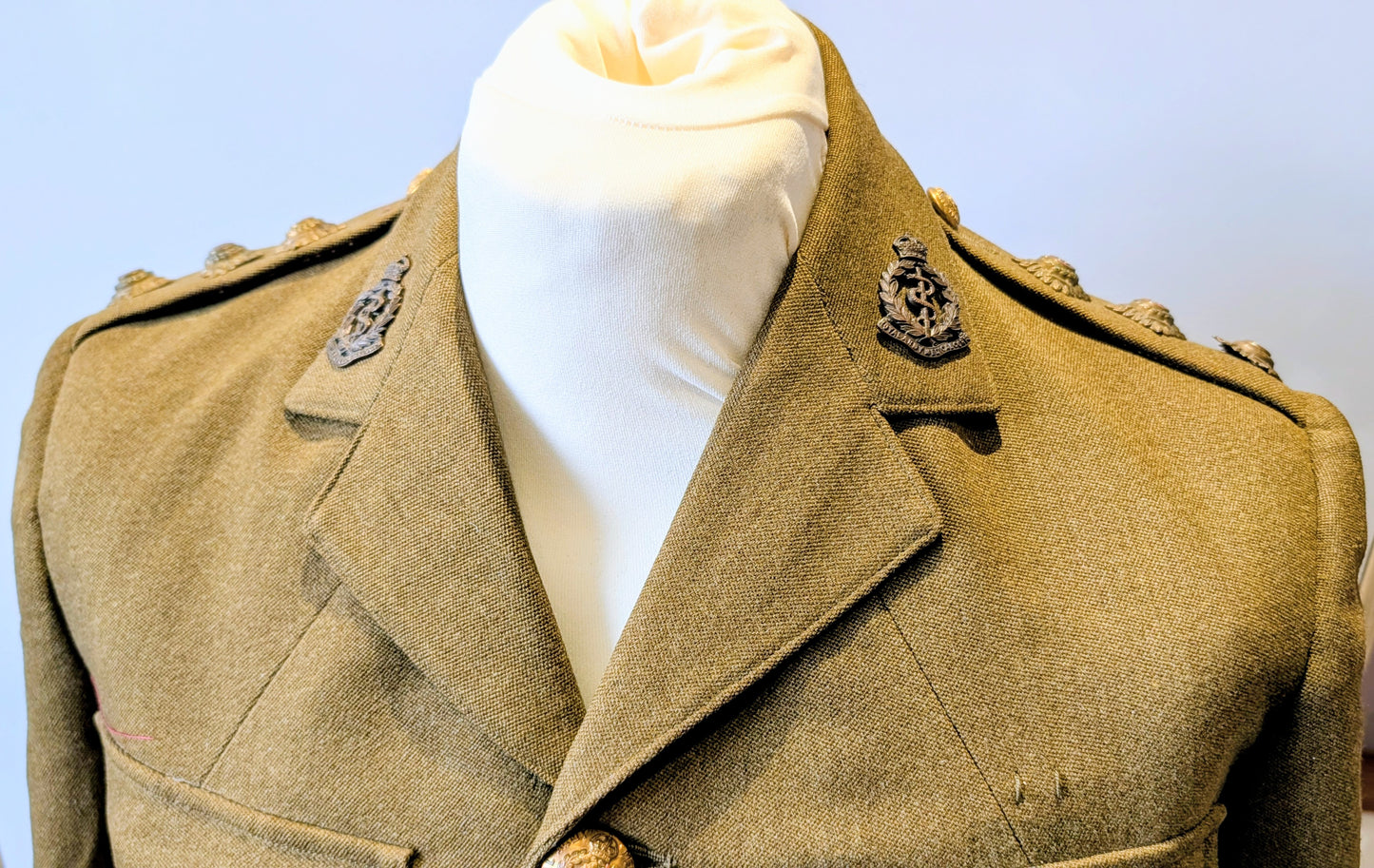 WW1 British Army Captain's Uniform Jacket Royal Army Medical Corps RAMC Named