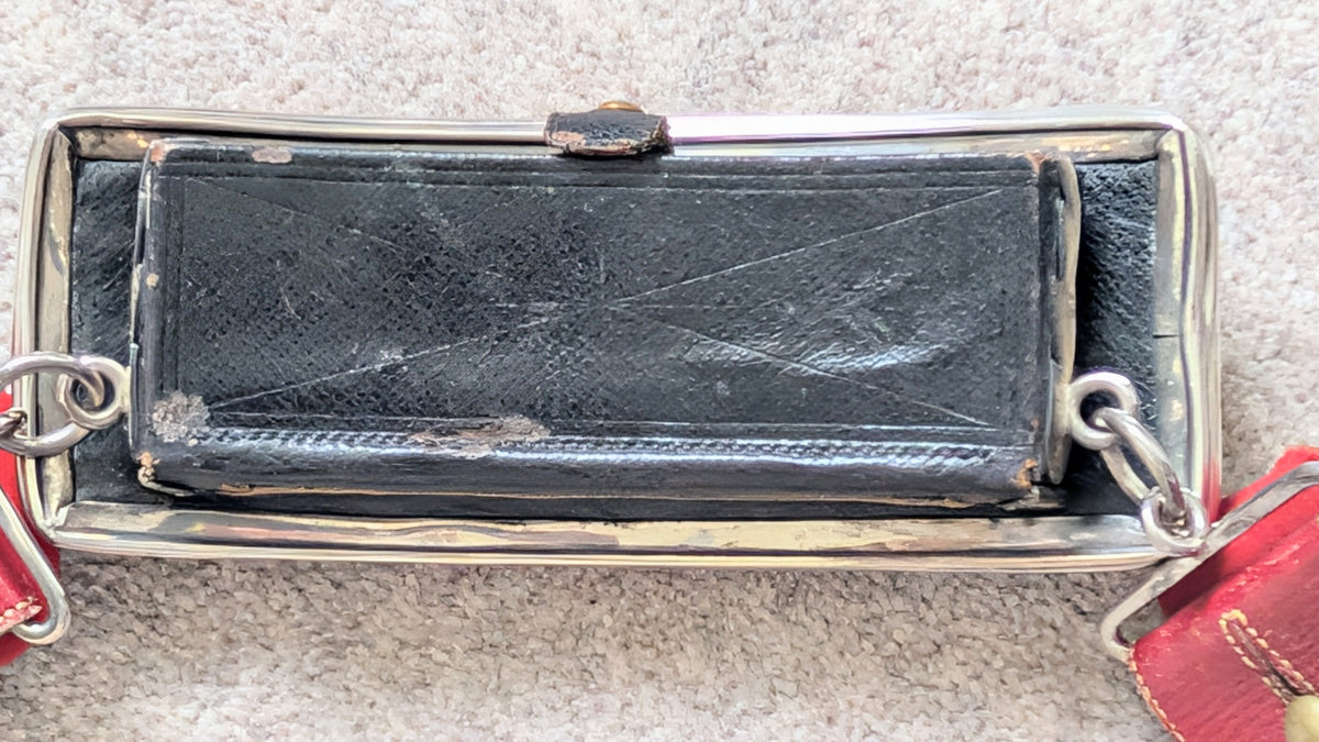 SOLD! Victorian / Edwardian Derbyshire Yeomanry Cavalry Crossbelt with Silver Pouch