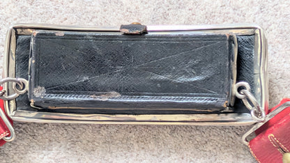 SOLD! Victorian / Edwardian Derbyshire Yeomanry Cavalry Crossbelt with Silver Pouch