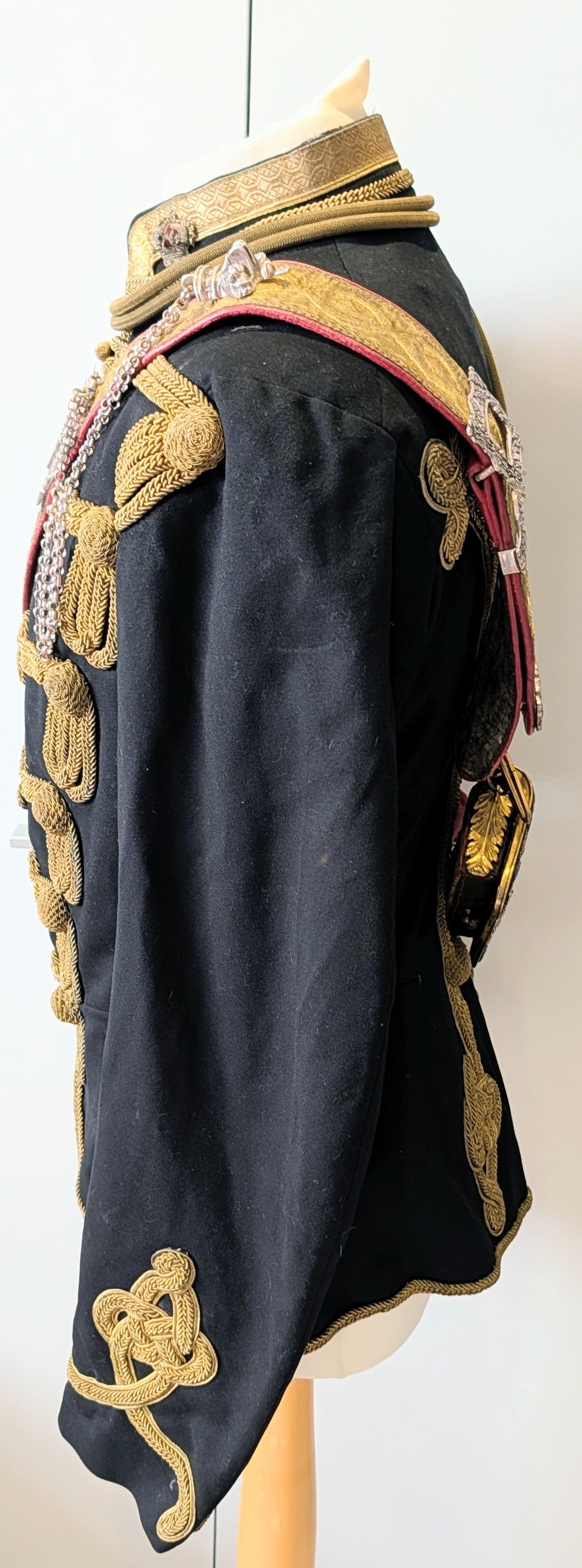 SOLD! Beautiful Victorian 11th Hussars Full Dress Frogged Jacket & Crossbelt 1870-80 Zulu War period
