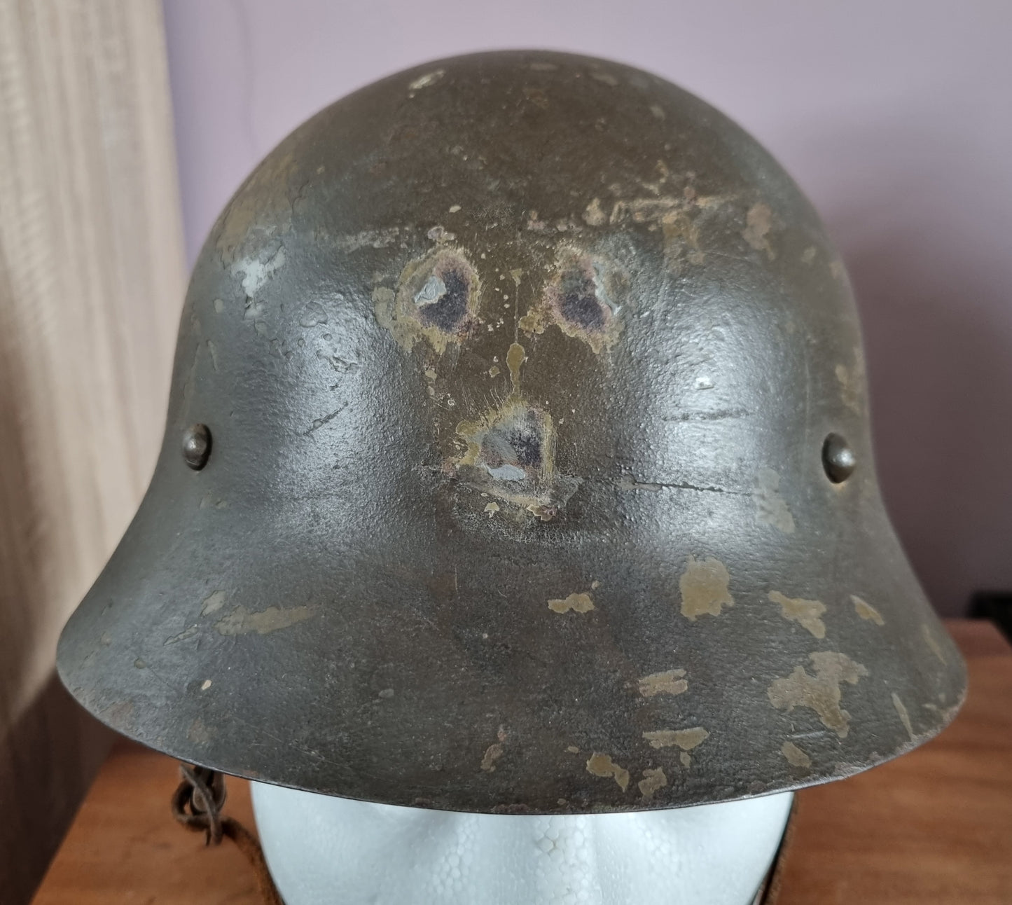Spanish Civil War Used Czechoslovakian Vz30 Helmet