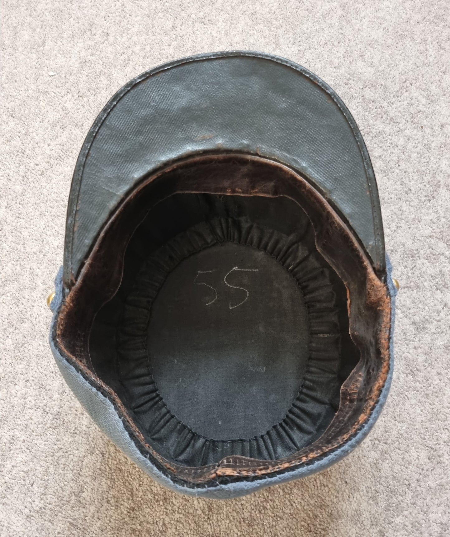 Rare WW1 Horizon Blue  French Army 9th Infantry 2nd Lieutenant Kepi Cap