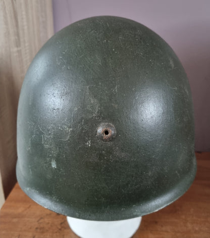 Rare WW2 Italian Army M33 Helmet With Lancers Lancieri Decal