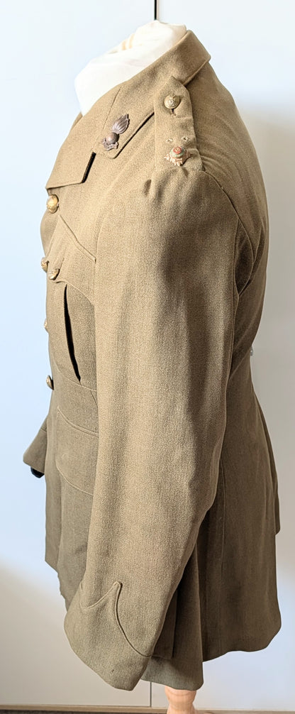 WW2 1939 British Army Royal Artillery 2nd Lieutenant Jacket Named