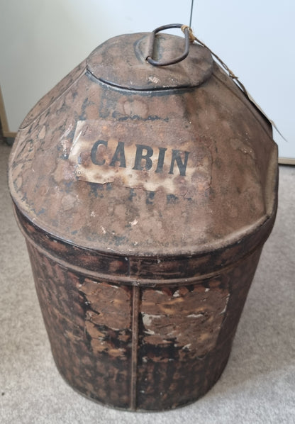 WW2 Black Watch 5 Tail feather bonnet & Tin For Major Malcolm Wolfe-Murray