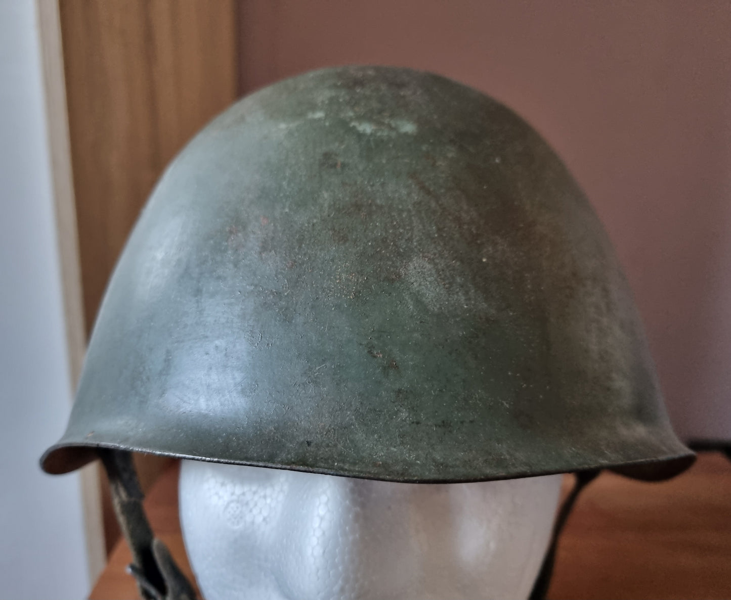 Rare WW2 Italian Experimental Rivetless M33 Helmet, Named