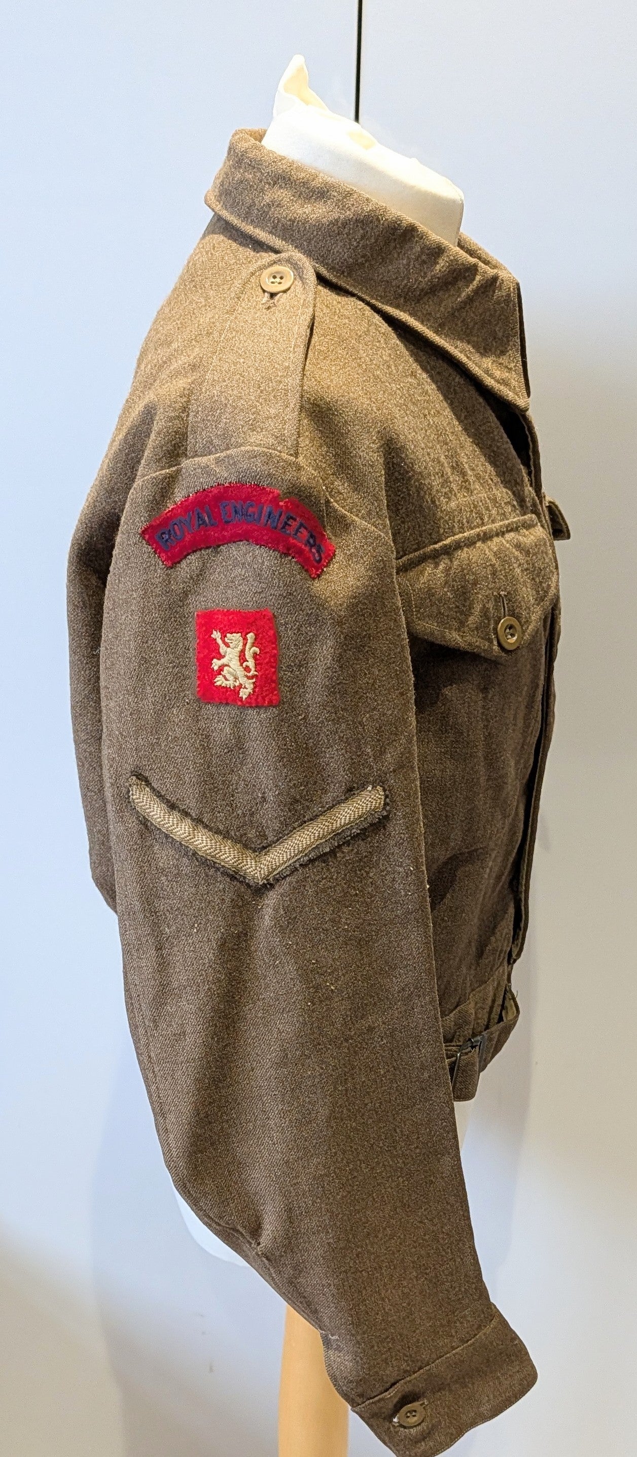 WW2 British Army 1940 Pattern Royal Engineers Scottish Command Battledress Jacket dated 1942