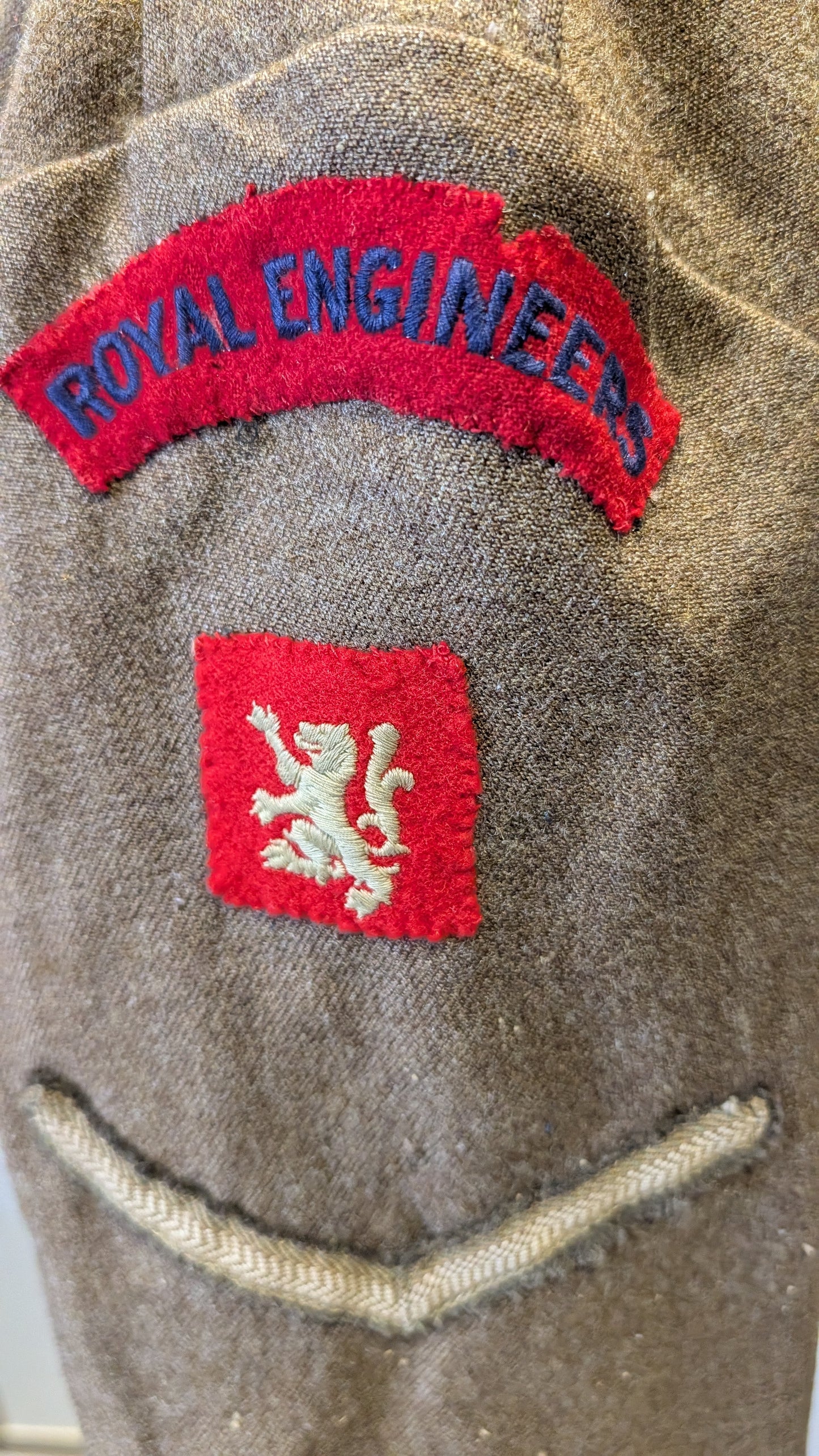 WW2 British Army 1940 Pattern Royal Engineers Scottish Command Battledress Jacket dated 1942