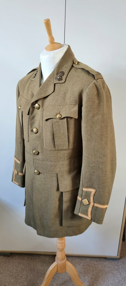 WW1 British Army 2nd Lieutenant Cuff Rank Uniform Jacket Royal Field Artillery (Made from Original Parts)