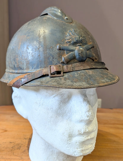 WW1 French 81st Artillery Uniform with Helmet, Sam Browne Belt, Boots & Gaiters