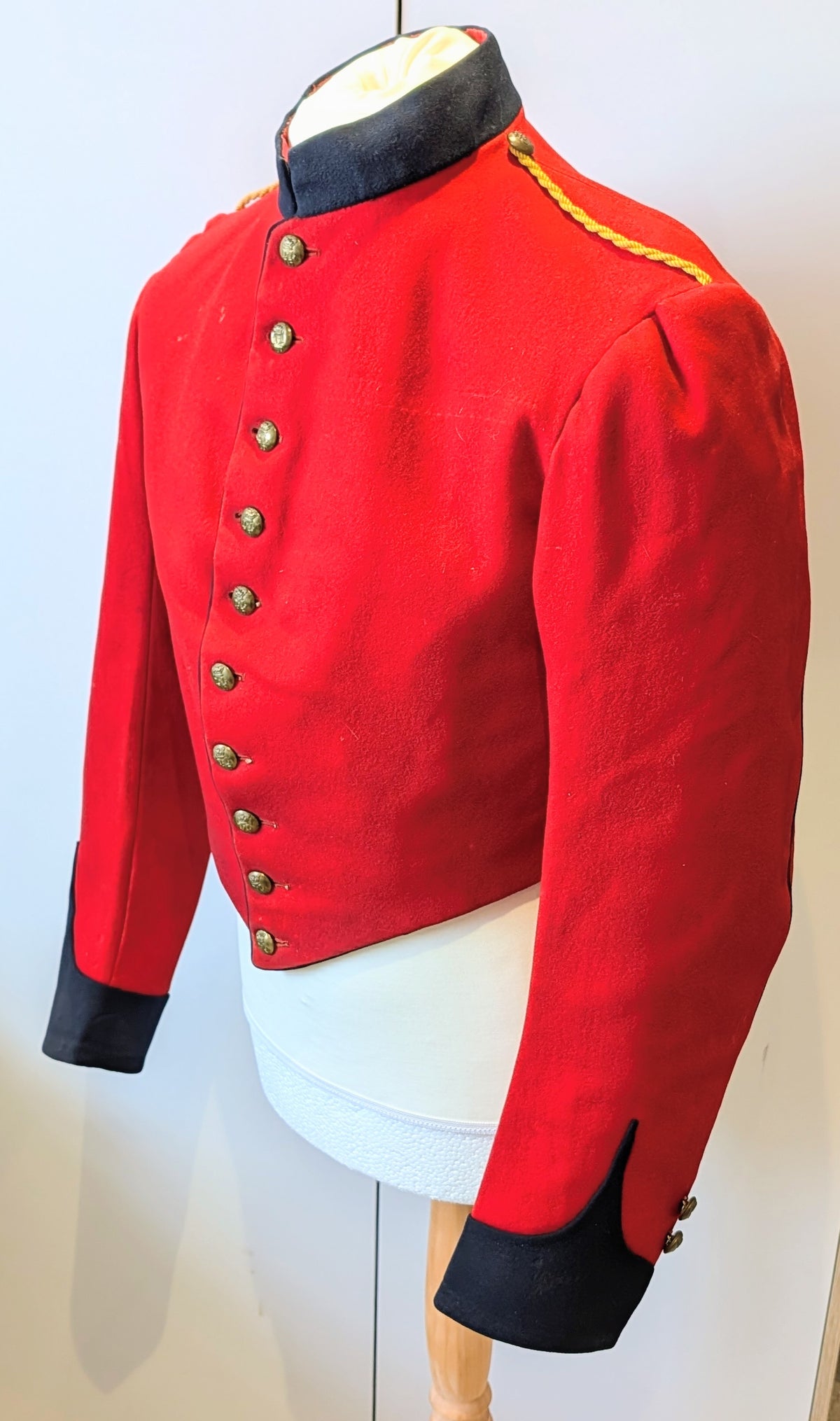 SOLD! Rare Victorian British Army 16th Lancers Scarlet Wool Stable Jacket