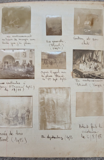 Unique WW1 French Army & Air Force Photo Album, Service Documents and Field Post Set to a Front Line Medic & Then Combat Pilot