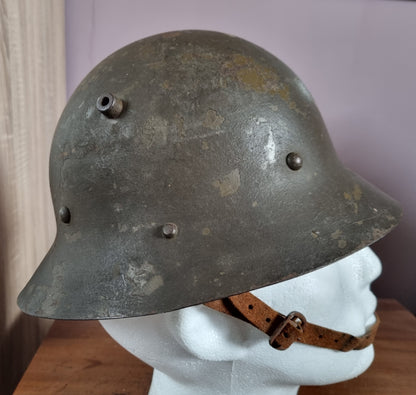 Spanish Civil War Used Czechoslovakian Vz30 Helmet