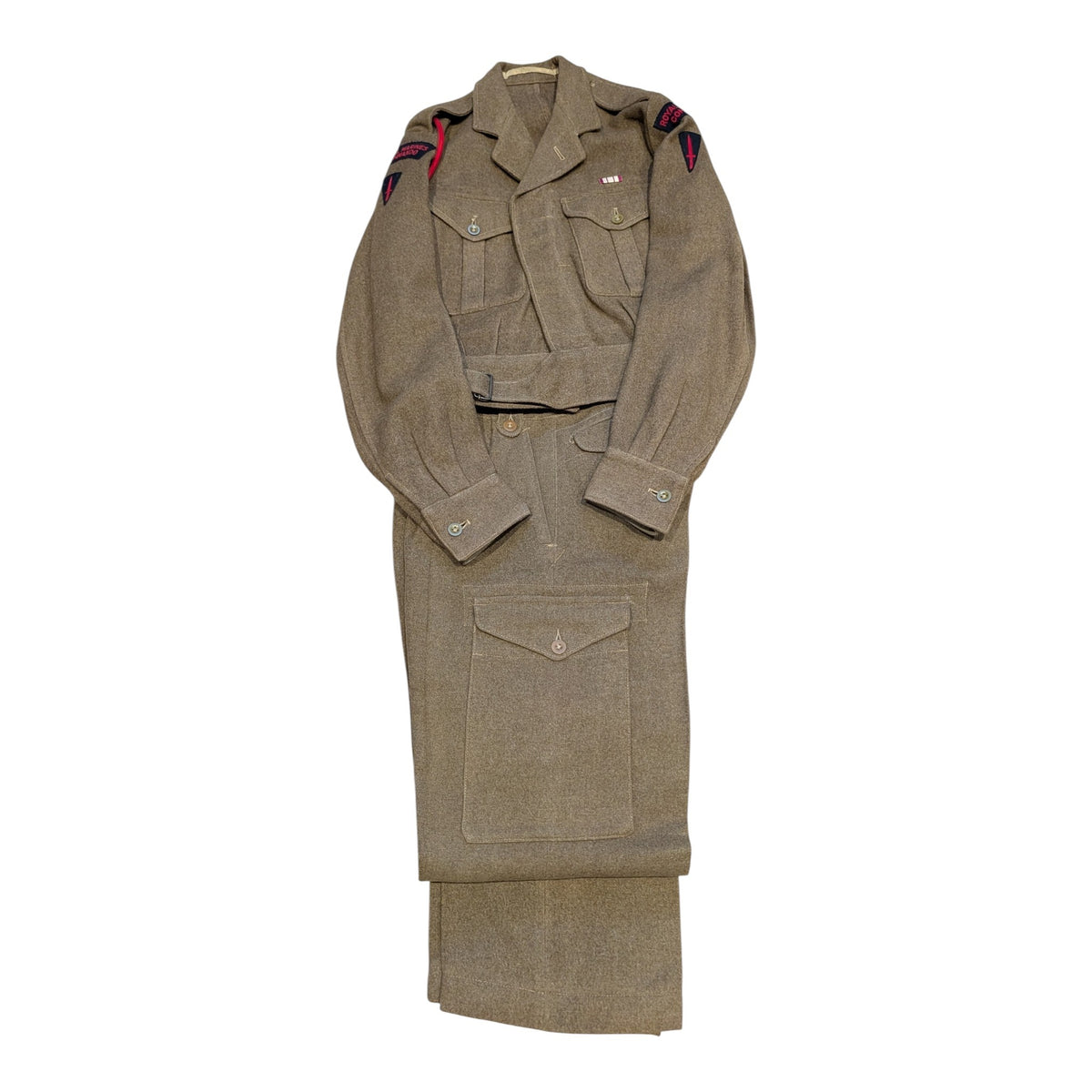 1954 British Army Royal Marine Commando Battledress & Trousers Named