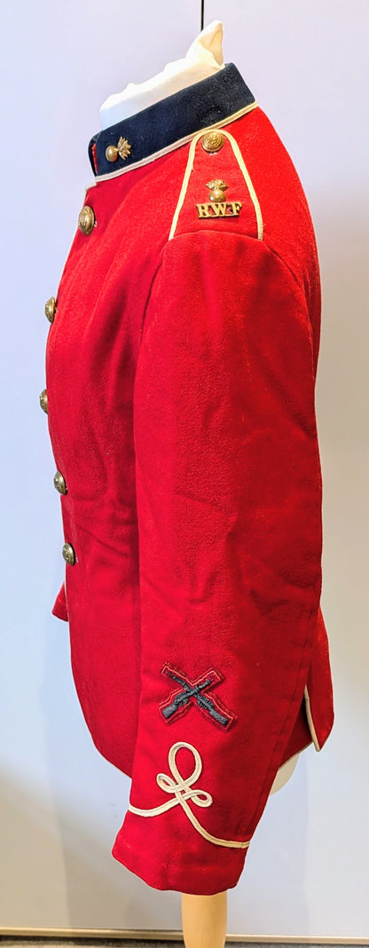 Rare Early Edwardian British Army Royal Welch Fusiliers Scarlet Frock