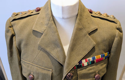 WW1 to Interwar British Captain's Uniform Jacket MC Winner WW1 Veteran