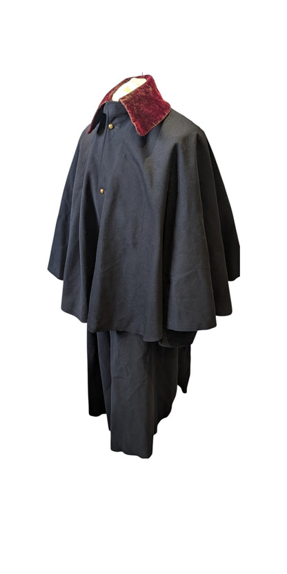 Rare Edwardian 11th Hussars Officers Cloak & Cape To C H G Mulholland DSO OBE