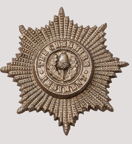 WW2 Plastic Economy The Cheshire Regiment Cap Badge with blades