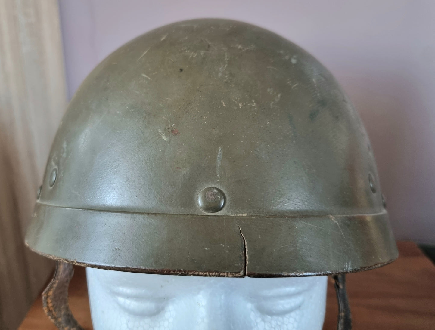 Rare French M51 Tank Armoured Car Radioman’s Radio-Char Helmet