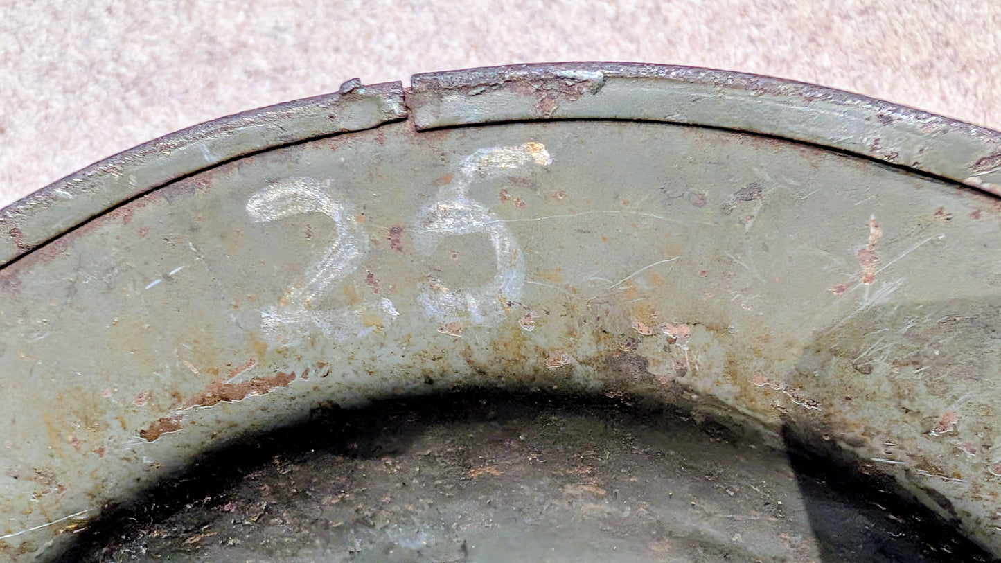 Rare WW2 British ‘Brodie’ Factory Workers Helmet - Sunblem Battery