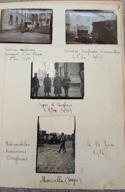 Unique WW1 French Army & Air Force Photo Album, Service Documents and Field Post Set to a Front Line Medic & Then Combat Pilot