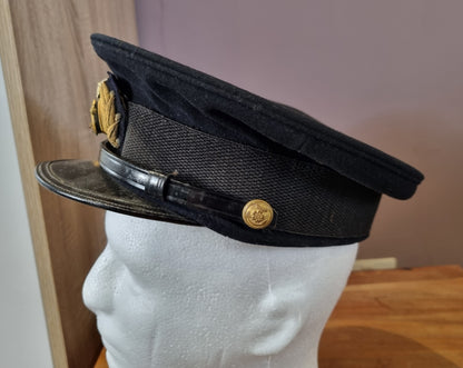 SOLD! WW2 Japanese Navy Officer’s Visor Cap with Cover & Box, Named