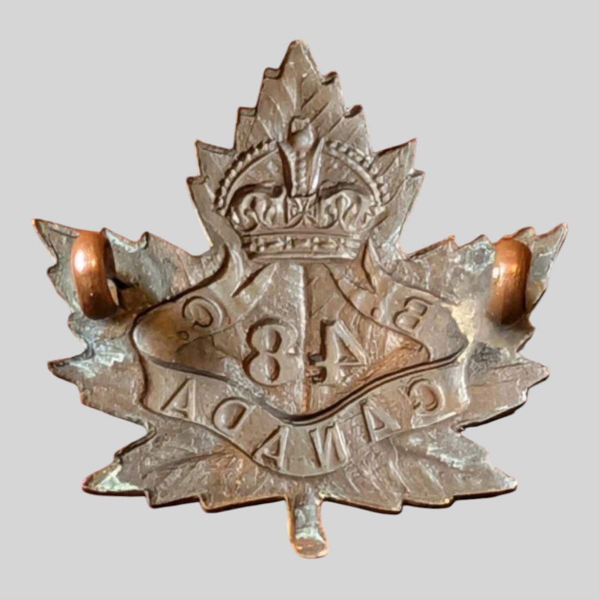WW1 48th Battalion CEF, Victoria, British Columbia Collar Badge