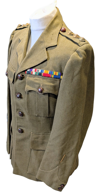 WW1 to Interwar British Captain's Uniform Jacket MC Winner WW1 Veteran