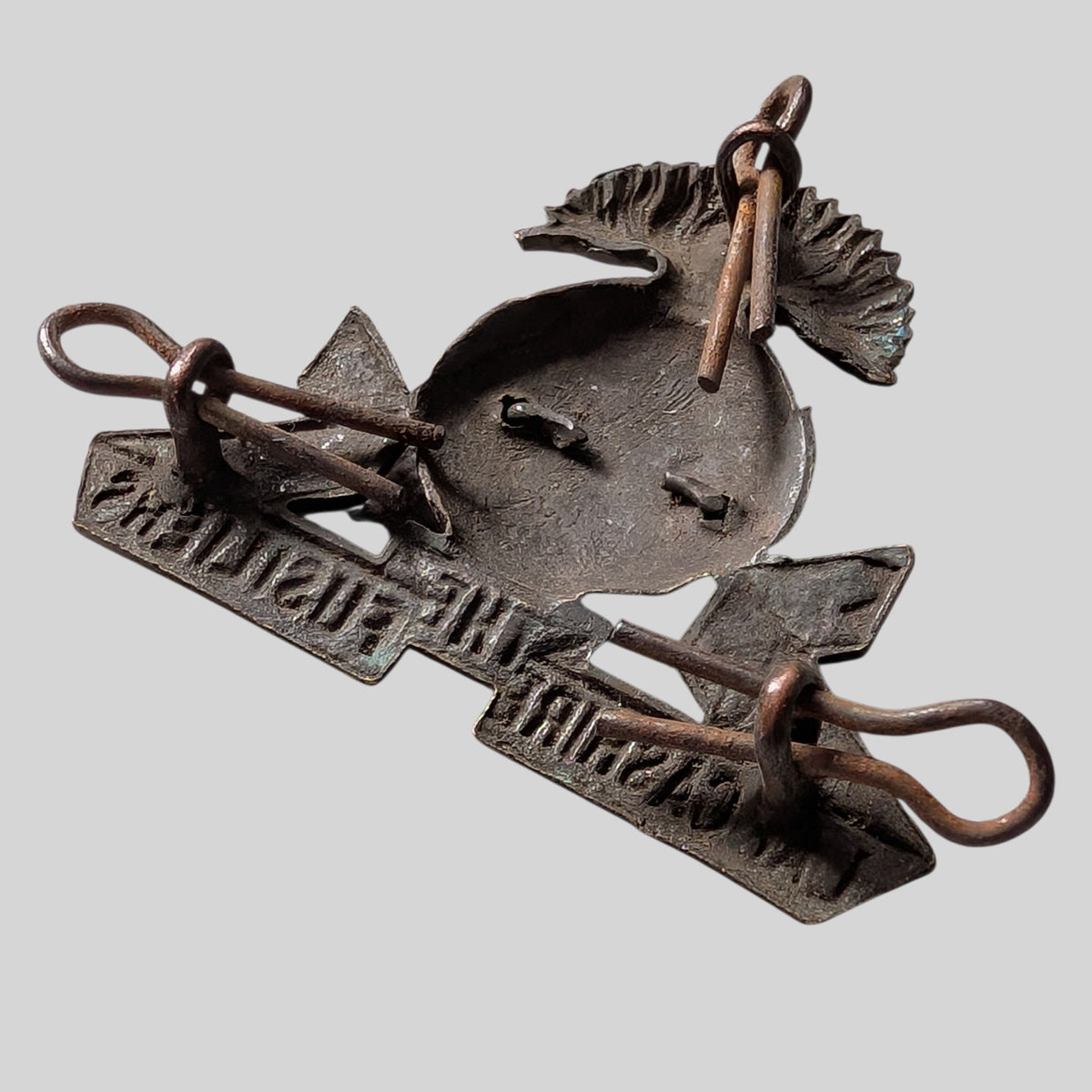 British Army Lancashire Fusiliers Gilding Metal Cap Badge
