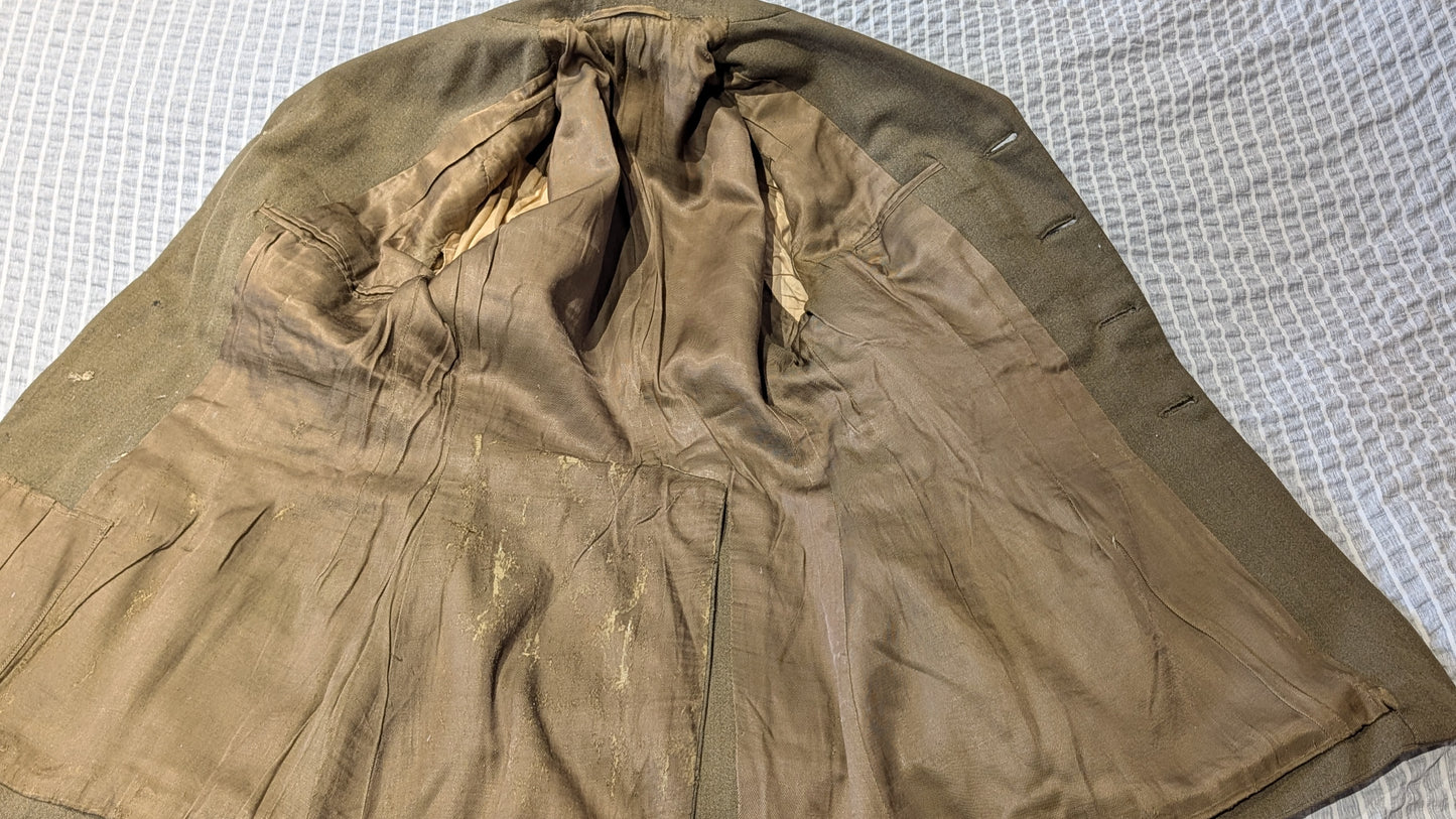 WW2 Royal Engineers Captain's Uniform Service Jacket 1941 Named