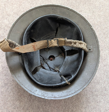 Early WW2 Dunkirk Era British Army Brodie Combat Helmet Dated 1939