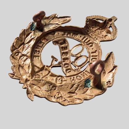 Early The Queen's Own Dorset Yeomanry Gilding Metal Cap Badge 1908-22