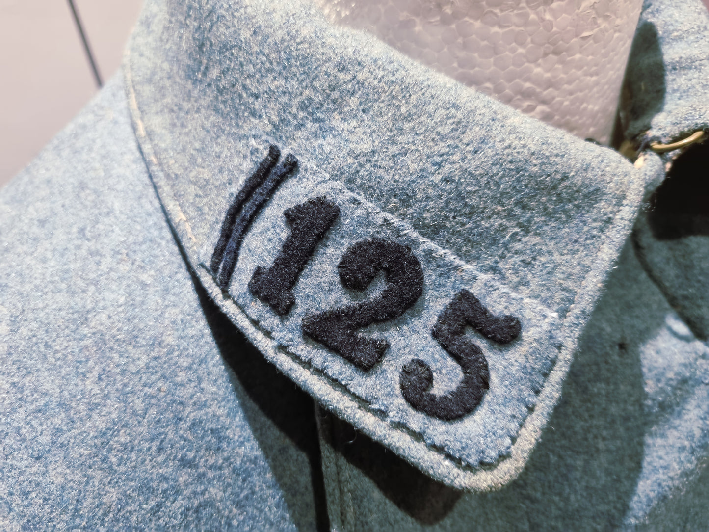 Rare WW1 French Army Horizon Blue M1915 Greatcoat 121st Infantry Regt