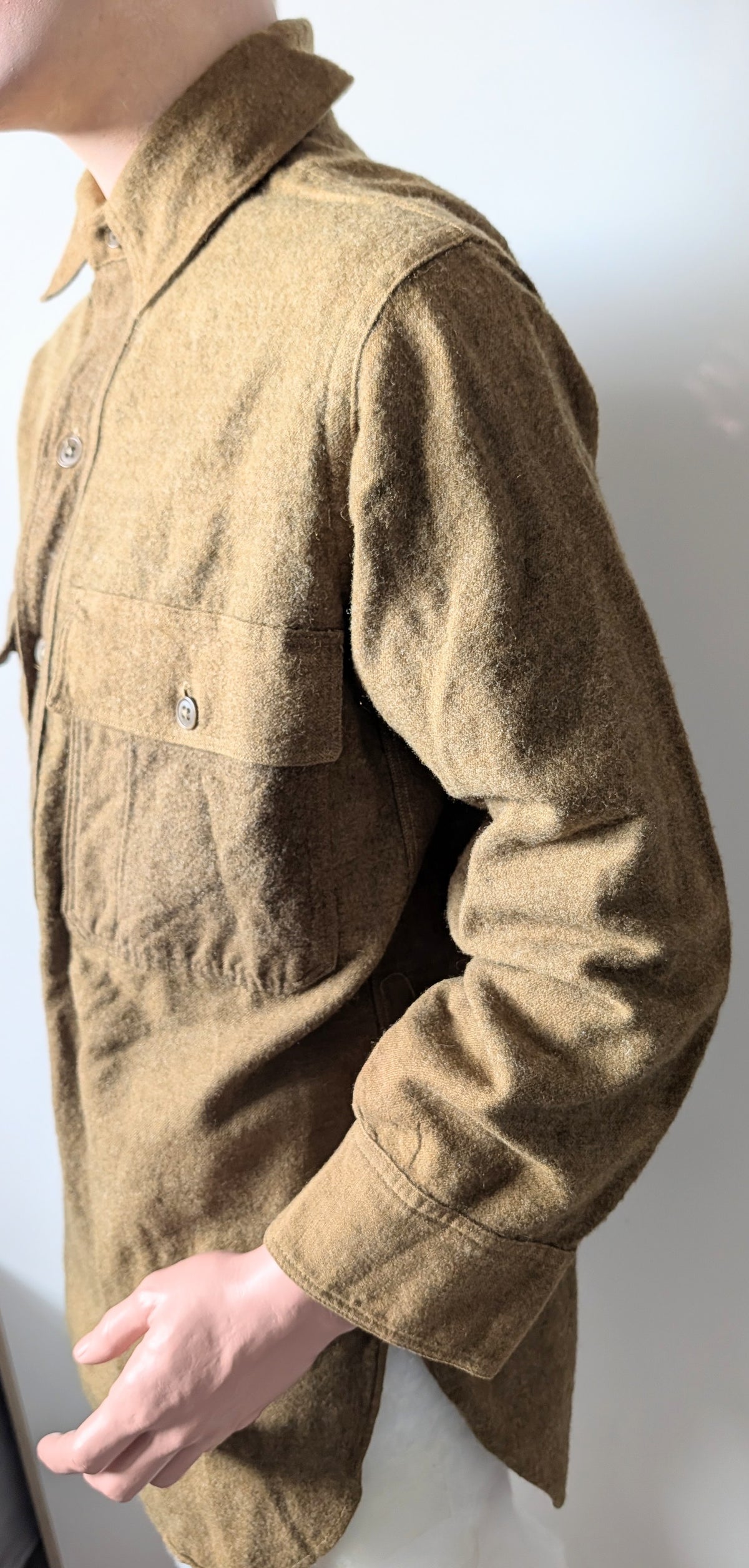 WW1 M1916 US Army Sergeant's Pullover Green Wool Shirt