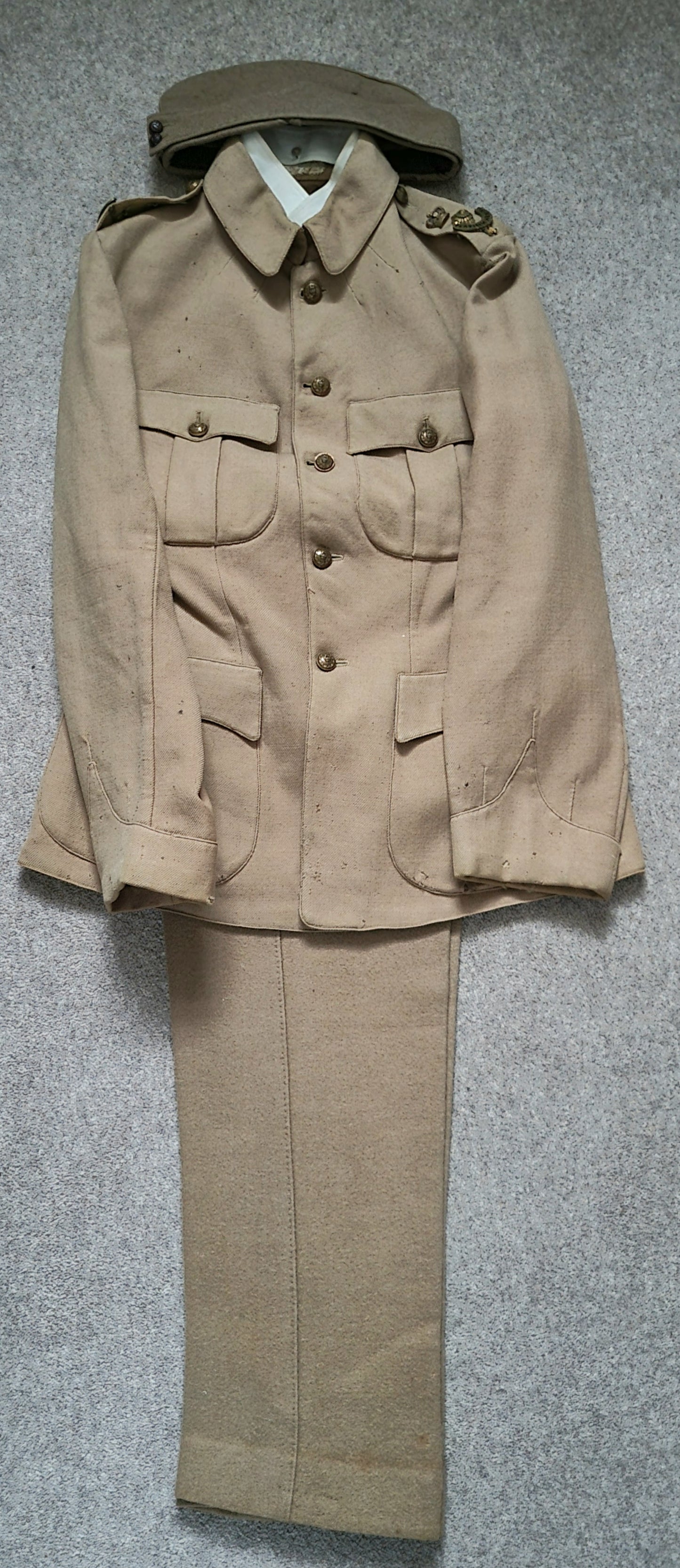 Incredibly Rare British Army Boer War Uniform Jacket Trousers & Sidecap of the 7th Earl Of Bathurst