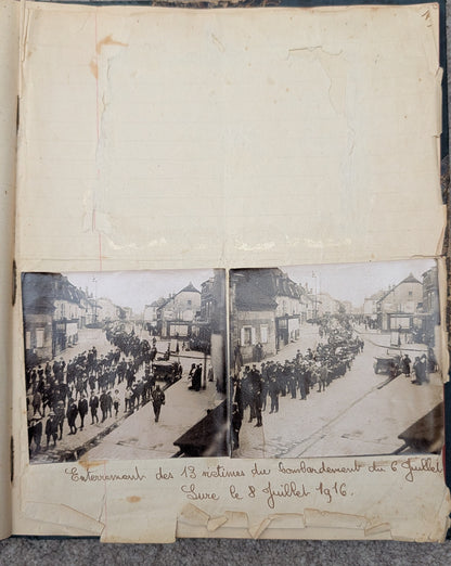 Unique WW1 French Army & Air Force Photo Album, Service Documents and Field Post Set to a Front Line Medic & Then Combat Pilot