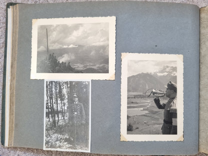 WW2 German Army Mountain Troops Jager Regiment 100 Photo Album - 125 Photos - Soldier KIA